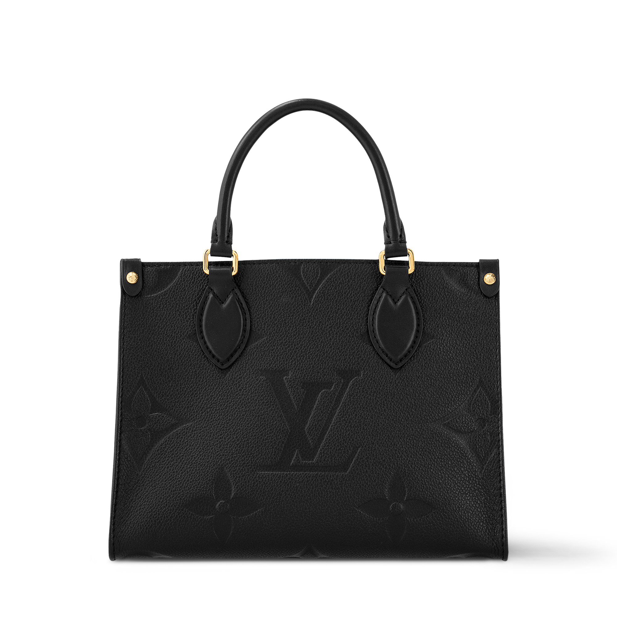 LOUIS VUITTON OnTheGo PM ブラック Bolsa Tote OnTheGo PM Couro Monogram Empreinte - Bolsas | LOUIS